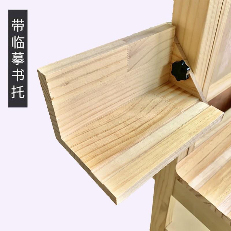 一体式升降画架画桌 画凳画室美术生画画写生临摹专用实木画桌
