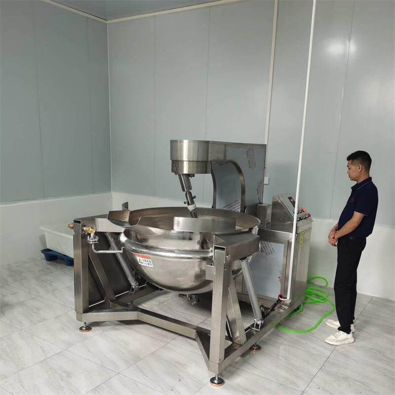 半自动行星酱料炒锅 电加热阿胶熬制搅拌锅 厨房专用燃气炒菜锅盛