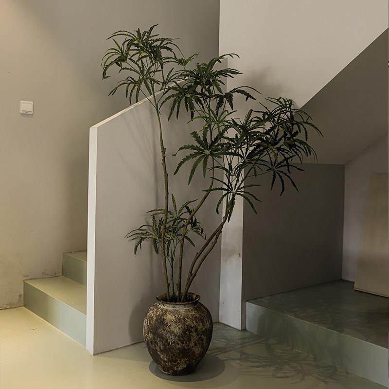 覆古怀旧大型绿植水泥花盆创意个性简约落地大号阳台植物盆景花器