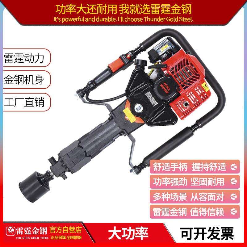 Y125汽油打桩机便捷式手持打桩机植桩机抗洪用二冲程防汛工具