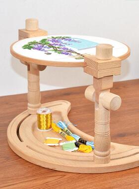 刺绣桌面台式工榉木绣多架十字夹9832291绣绣框家用功能固定绷具