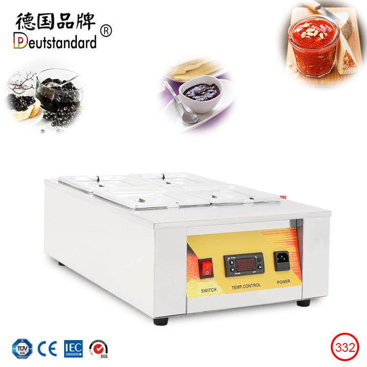 巧克力融化机熔炉商用4缸朱古力融炉锅四缸热巧克力融化隔水加热