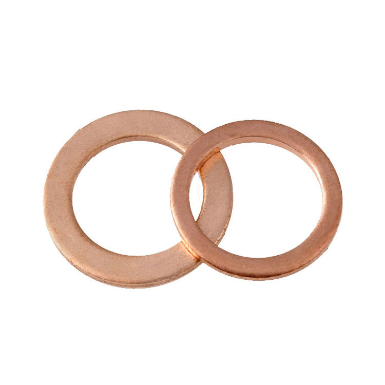 T3纯铜密封AWY紫垫圈 D垫MIN7603铜垫片密封平片船用表用垫片M6-2