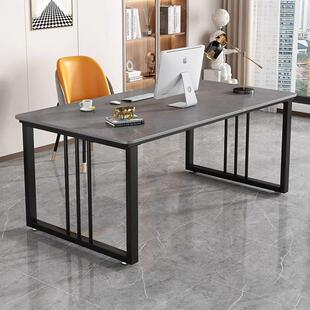 台式 电脑桌家用卧室书桌学习桌简易岩板小桌子办公作小户型工作台