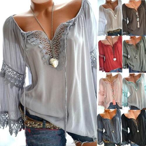 One shoulder cotton linen lace lace lace tied long sleeved