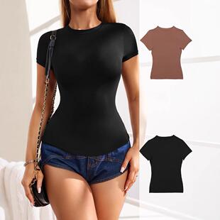 sports short Women stretchy cinching trendy waist base