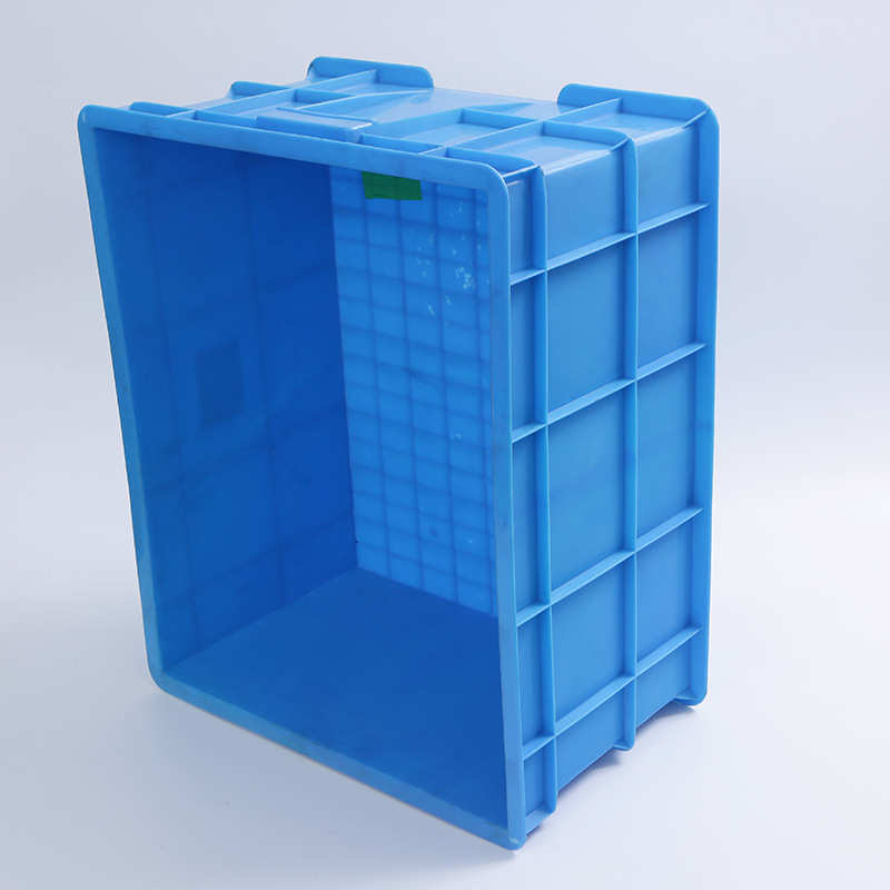批发加大560蓝色塑料胶框 周转箱 抗压耐摔注塑加厚工业收纳箱
