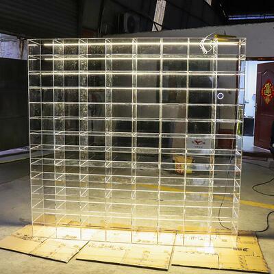 大型高透亚克力展示柜发光货柜家用商用展示架置物架鞋包收纳架