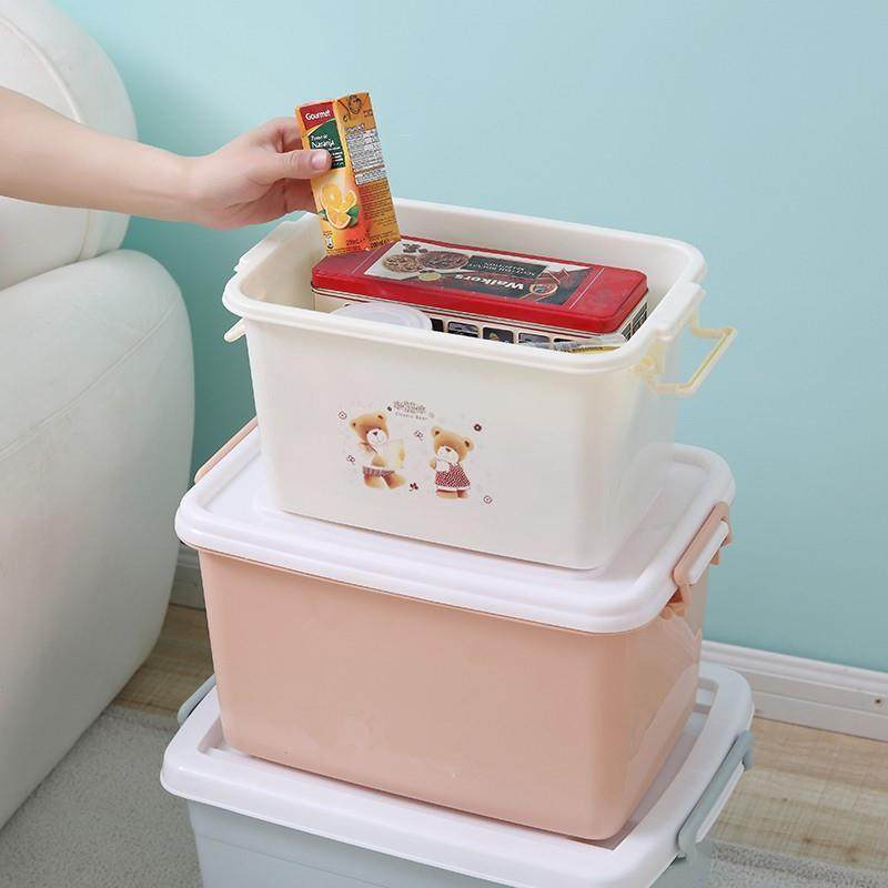 箱子储物箱10l20l30l40l小号收纳箱加厚塑料箱手提收纳盒整理