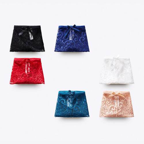 Women Flower Lace Bikini Thongs Panties Briefs Underwear