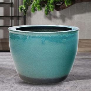 正品 大缸睡荷 莲景德镇陶瓷鱼缸古法养鱼缸户庭院外民水间老旧老式