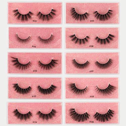 Makeup Long Natural Cross False Eyelashes1对装假睫毛自然睫毛