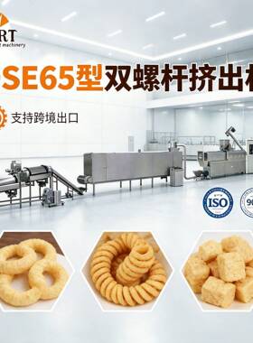 DSE75F型双螺杆挤出机150-200kg/h膨化休闲零食设备