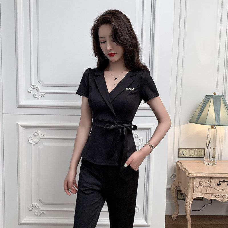 足浴技师工作服女按摩SPA足疗店高端美容院养生工装职业气质套装