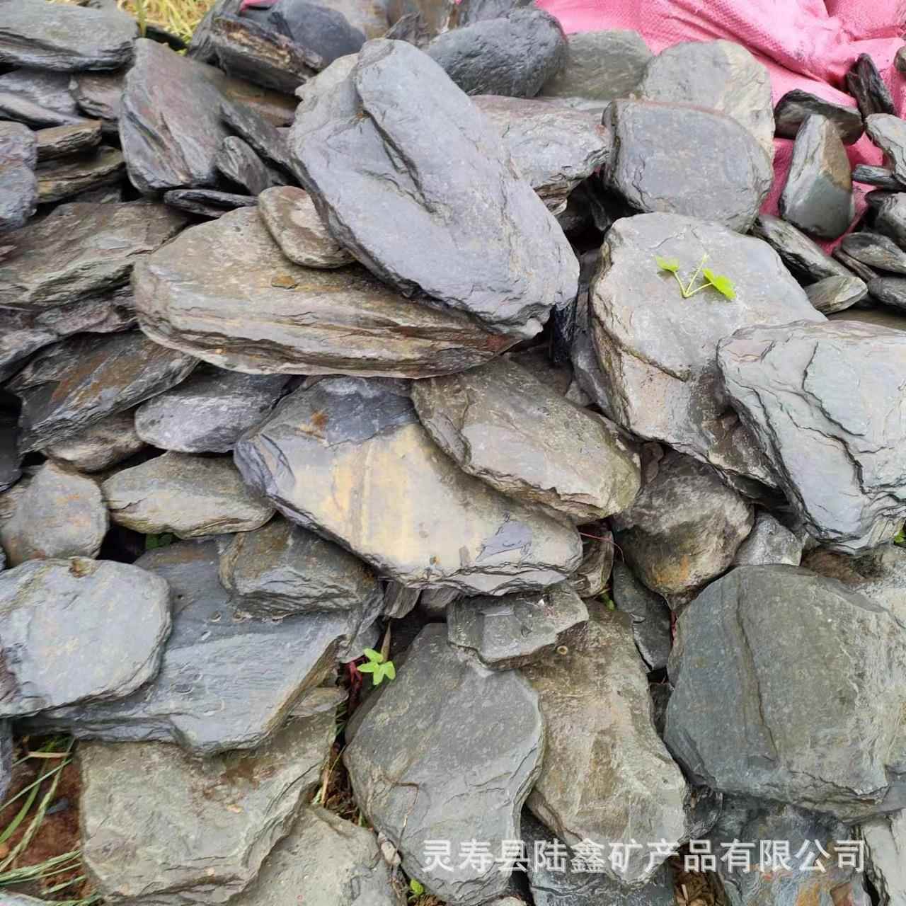 鱼缸石头造景乌龟缸爬宠晒台石片石溪流缸假山片岩组合水族装饰