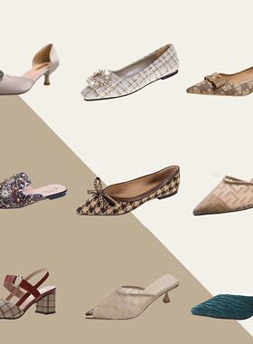 样板间高跟鞋集女鞋摆件装饰鞋展示鞋简约设计师款衣柜衣帽间软装