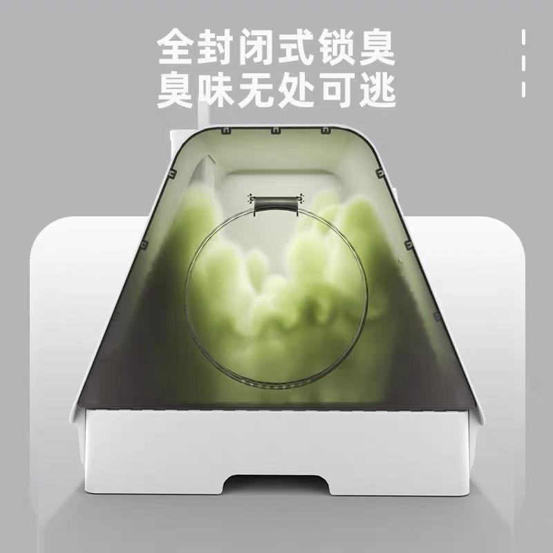 新款木屋猫砂盆全封闭式防臭超大号猫厕所抽屉式除臭放外溅猫屎盆