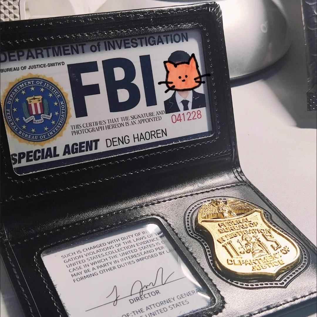 定制FBI同款驾驶证件套真皮美剧卡套卡包金属证件夹皮套