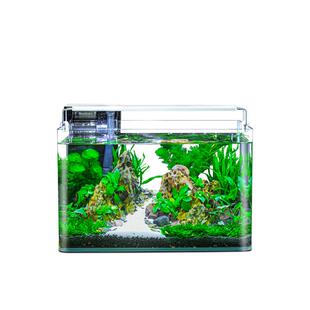 鱼缸客厅2025新款桌面家用小型金鱼缸全套造景真水草生态免换水缸