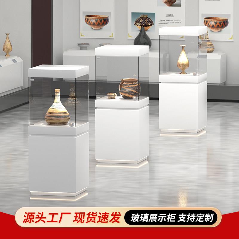 博物馆、瓷器玻璃展示柜、化妆品展示柜、玻璃展柜 可定制