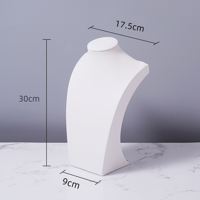 绒布项链展示架人像模特架项链颈模柜台陈列道具项链架子