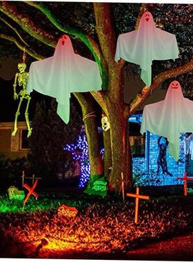 Halloween Glow ghost hanging horror decorated door hanging