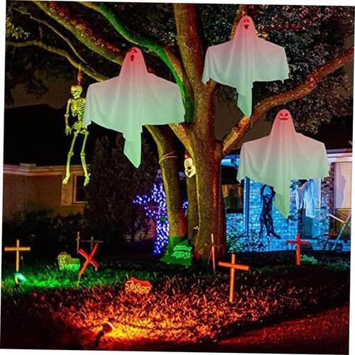 Halloween Glow ghost hanging horror decorated door hanging