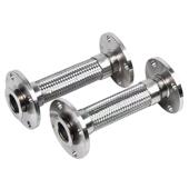 304不锈钢法兰金属软管厂家耐高温高压蒸汽钢丝编织网波纹管