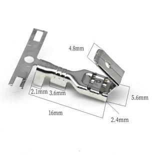 6.3反背插簧带锁弯头子冷4压端子250插头公体母一母插簧YMY反