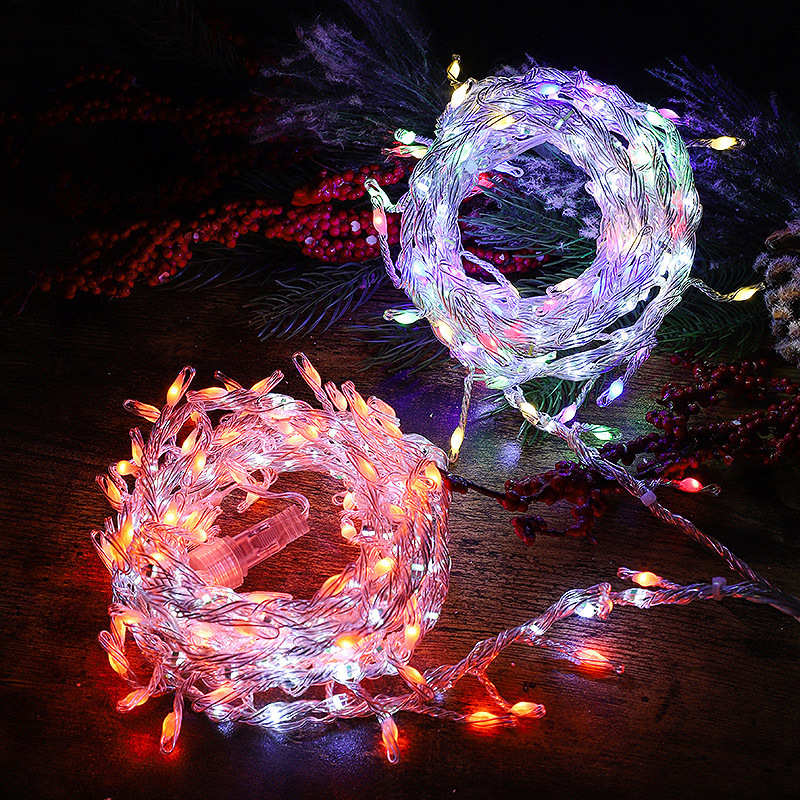 led铜线装饰灯串防水灯珠彩灯串圣诞装饰灯节日氛围装饰创意彩灯
