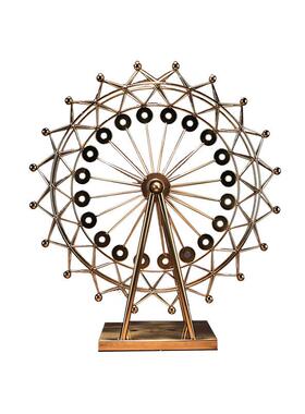 北欧摩天轮金属电镀家居装饰摆件创意婚庆道具摆件厂家