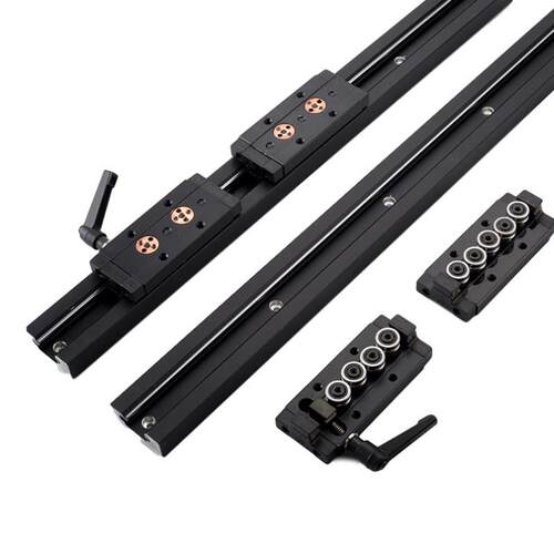 黑色内置双轴心SGR10E15N20N3550带锁紧滑块静音重型直线导轨