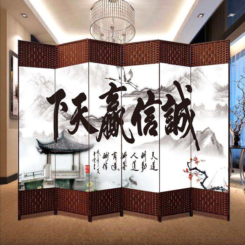 。屏风隔断墙客厅餐厅简约现代折叠移动折屏推拉卧室遮挡家用办公