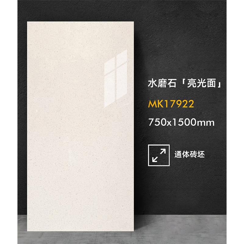 德莱堡 亮光水磨石仿古砖750x1500客厅工装瓷砖厨房卫生间地板砖