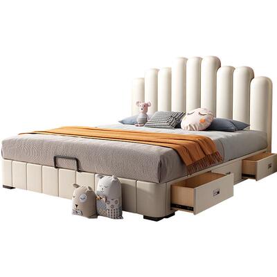 TYC03热卖儿童床女孩女童公主床轻奢现代简约单人小O床1.2米实木