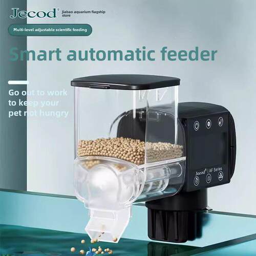 捷宝鱼缸喂食器智能定时投食器观赏鱼乌龟粮水族箱自动喂鱼量