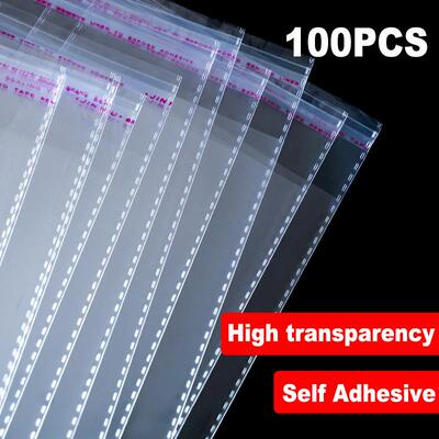 100pcs Self Sealing Cellophane Bags Cookie Bags Packaging