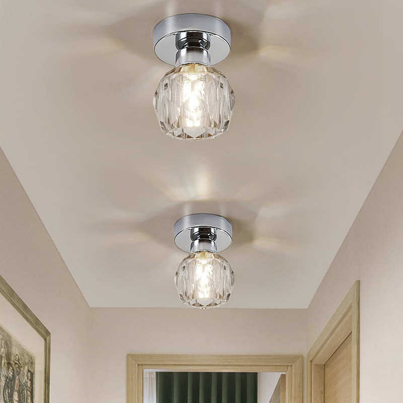 吸顶明装筒灯led轻奢大水晶客厅天花灯家用玄关过道灯走廊灯,家装灯饰光源,智能吸顶灯,淘宝优惠券,粉丝福利购,淘宝优惠卷