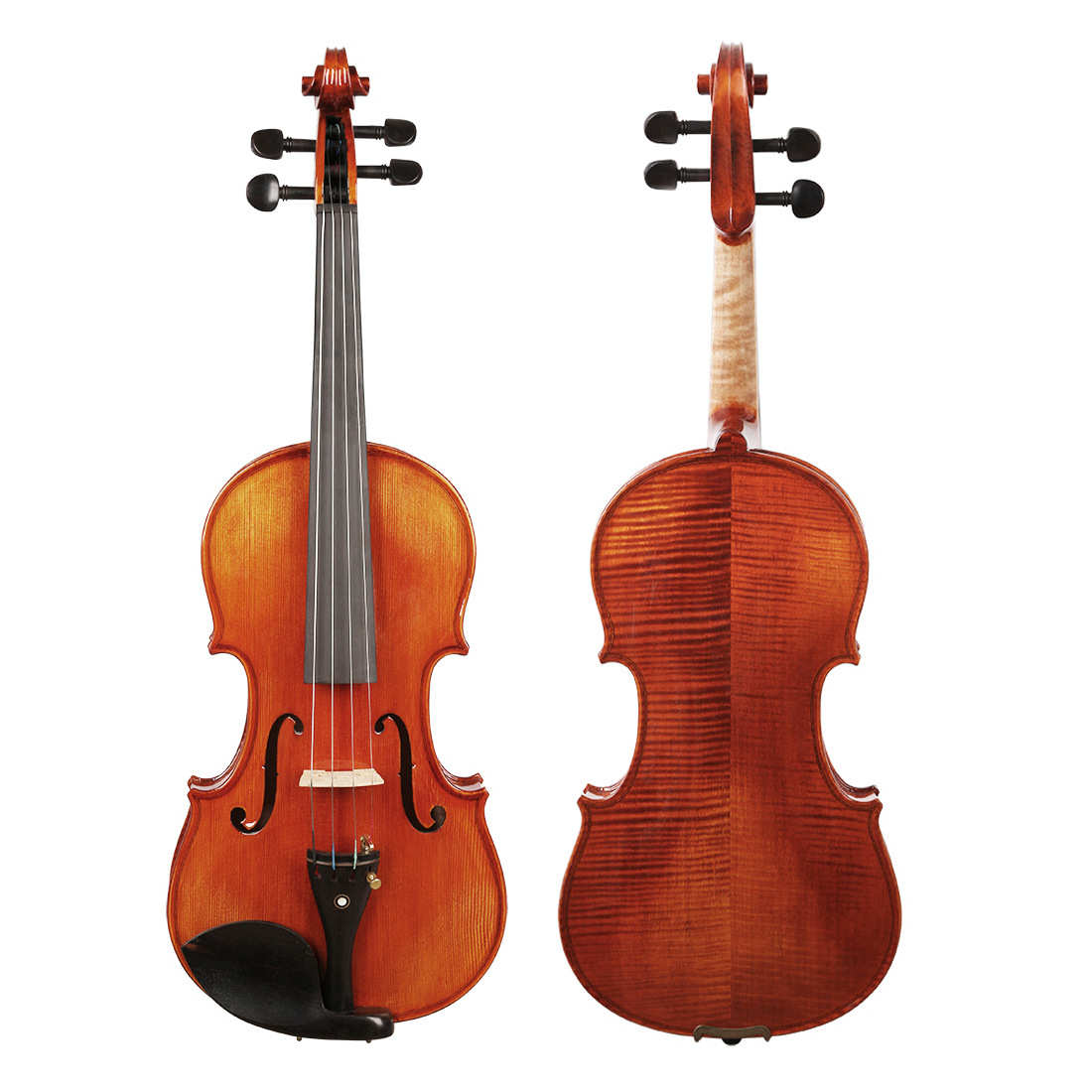高档4/4手工小提琴初学者考级演奏云杉木小提琴虎纹小提琴Violin