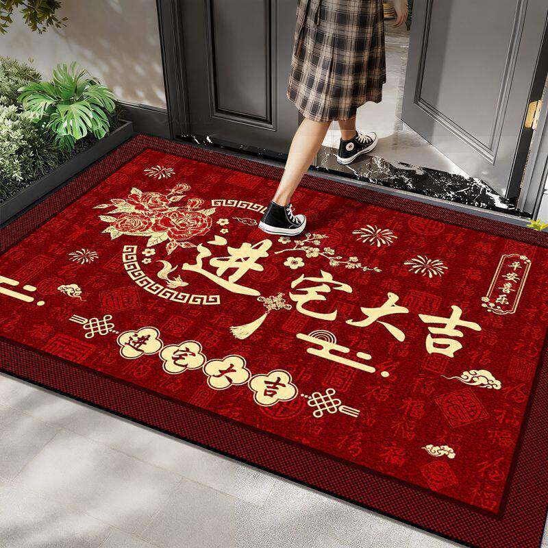 硅藻泥入户门地垫档耐脏吸水玄关脚垫子别墅豪宅门口地毯可剪裁