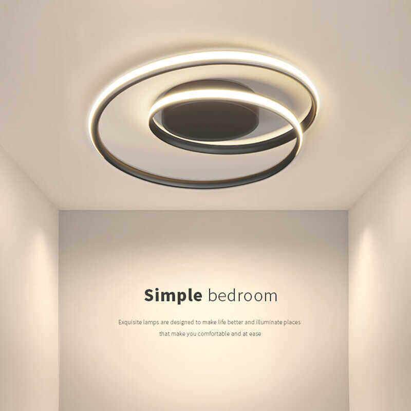 led吸顶灯卧室灯家用北欧房间灯饰现代简约遥控变色书房卧室灯具