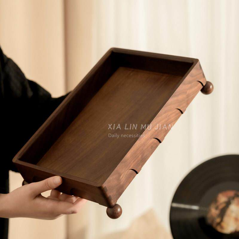 入门玄关钥匙置物架高级感落地进门口鞋柜上方放香水收纳托 托盘