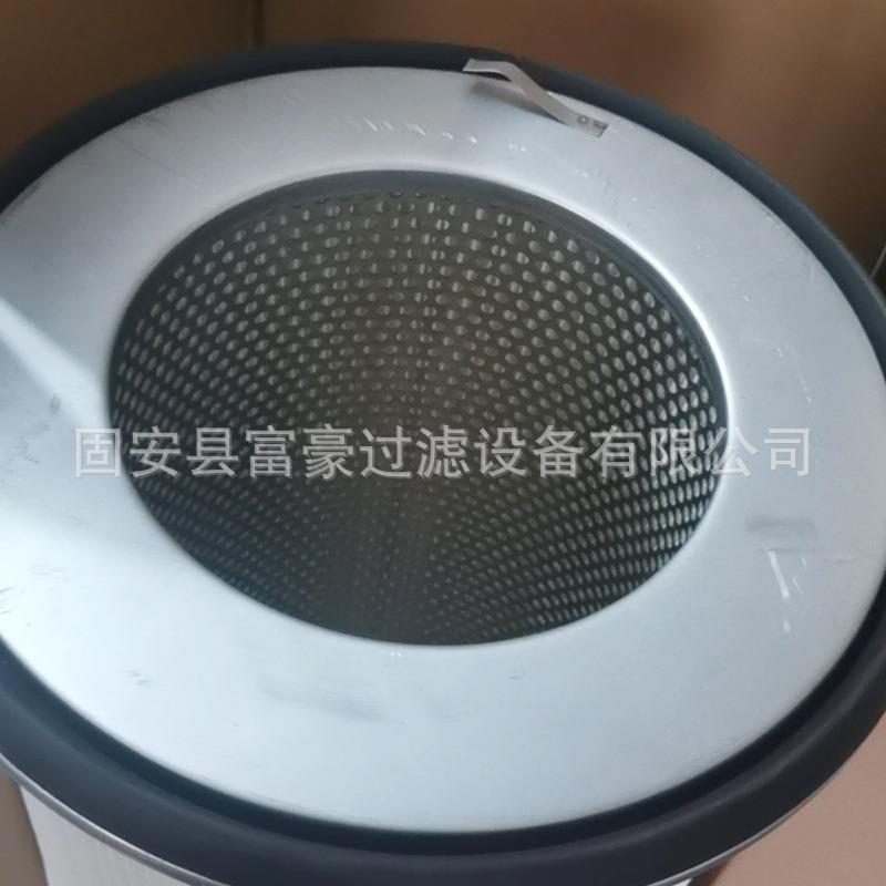 工业除尘滤芯法兰式安装铁盖圆盘滤芯上装除尘滤筒聚酯纤维材质