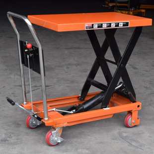 现货PT500B手动平台车滚轴移动平台车500kg模具脚踏式 升降平台车