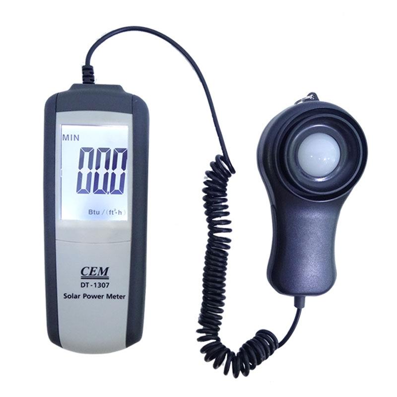 CEM华盛昌太阳能光强度计DT-1307紫外辐照度计功率表390-760nm