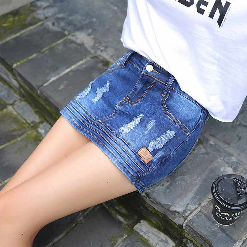 2019韩版女装新款短裤牛仔裤修身显瘦牛仔短裤裙防走光裤在类目 女装/女士精品, 牛仔裤中 - 来自Buy2taobao.com提供专业的淘宝代购服务