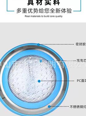 厂家直AC/12VLTZ-1001ED泳池灯供不锈挂钢壁式水下灯15W25W35W