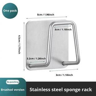 Sink 1pc Steel For Wire Rack Stainless Sponge