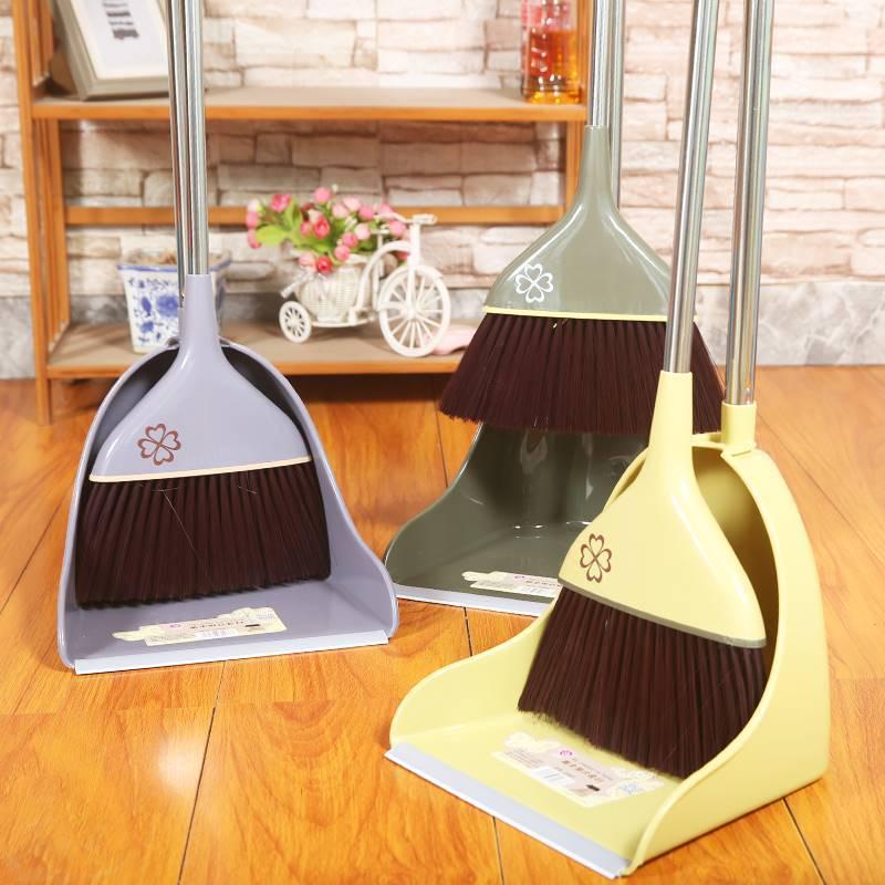 小国加大款扫把套装扫把簸箕套装笤帚扫地畚斗组合软毛扫把包邮