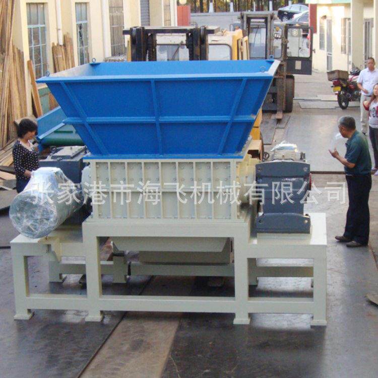 厂家薄膜双轴撕碎机DHT20-48双轴废旧渔网薄膜撕碎机管材粉碎机
